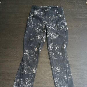 lululemon athletica Black and Gray Tie-Dye Skinny Jeans